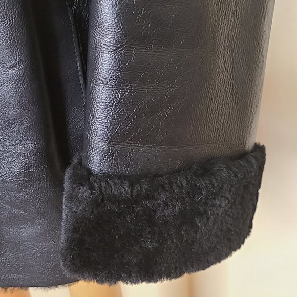 Stylish Mid-Length Front Tie Sheepskin Coat - Picture 10 of 14